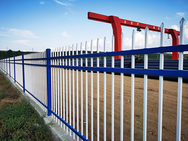 围墙护栏（蓝白）006